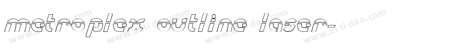 Metroplex Outline Laser字体转换